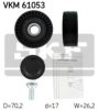 TOYOT 1662022013PULLEY Deflection/Guide Pulley, v-ribbed belt